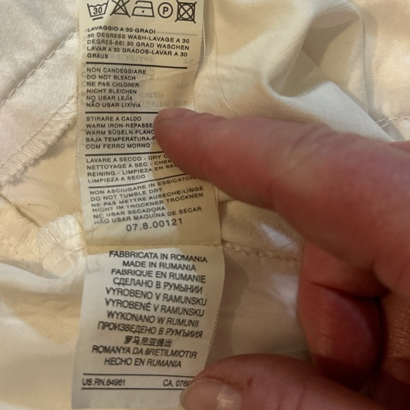 United Colors of Benetton Skirt Sz 42 White - Picture 8 of 8